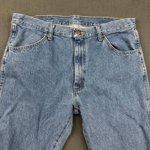 Rustler Jeans Men's Size 36x32 Light Wash Relaxed Fit Classic Denim Pants - Picture 4 of 11